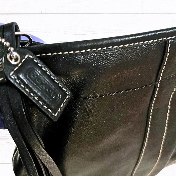 Coach Vintage SoHo Mini Bag Black Leather Crossbody - Picture 5 of 6